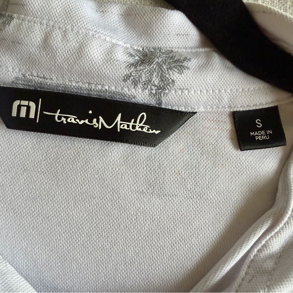 Travis Mathew Polo Shirt Mens S Volkswagen Bus Palm Tree Golf Resort Performance - Picture 9 of 12